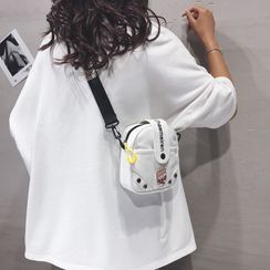 Little Days - Lettering Canvas Crossbody Bag Little Days - Lettering Canvas Crossbody Bag
