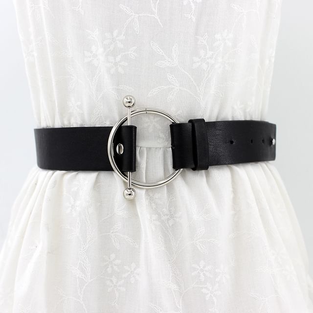 Kinoxslone-Faux Leather Belt