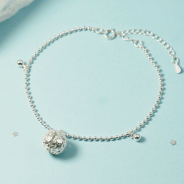 Forainer-Alloy Bell Anklet