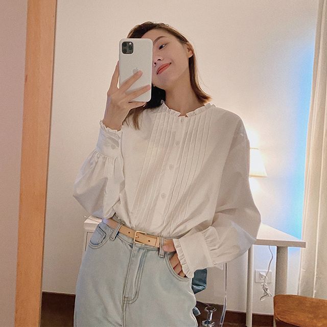 Everose-Plain Blouse