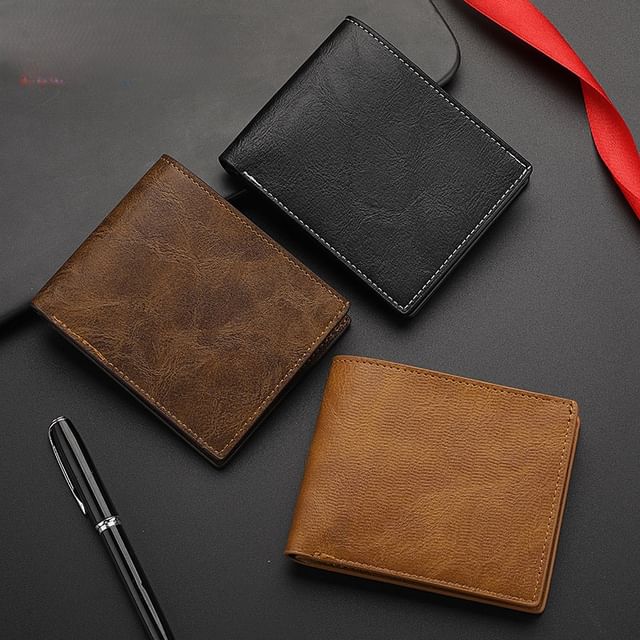 Wavecho-Faux Leather Wallet