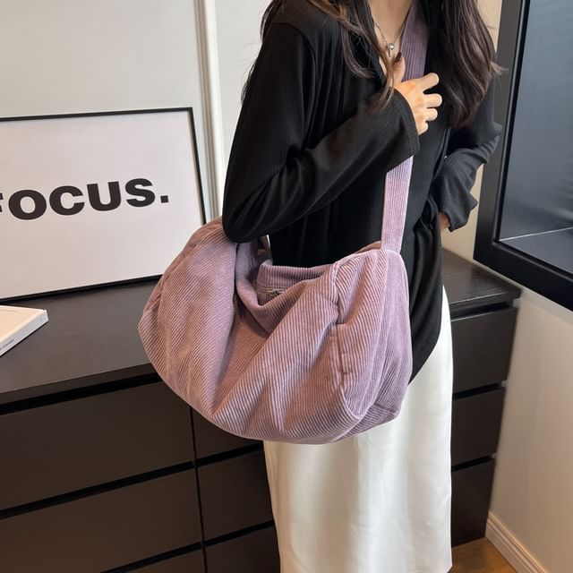Milha-Corduroy Crossbody Bag