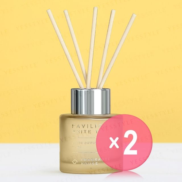 Fragrance House-Reeds Diffuser Pavilion White Tea 2pcs Bundle Set