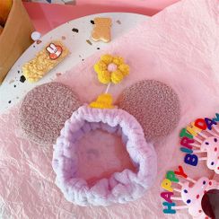 Pouffle - Flower & Mouse Ear Face Wash Headband Pouffle - Flower & Mouse Ear Face Wash Headband