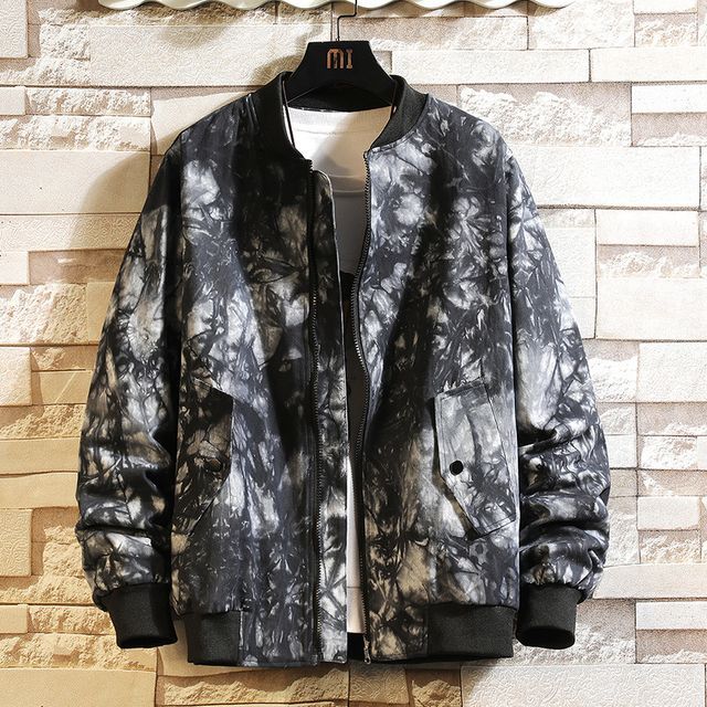 tie dye bomber jacket