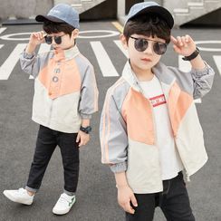 PAM - Kids Color Panel Lettering Zip-Up Jacket PAM - Kids Color Panel Lettering Zip-Up Jacket