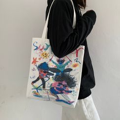 Basaran - 印花帆布手提袋 Basaran - 印花帆布手提袋