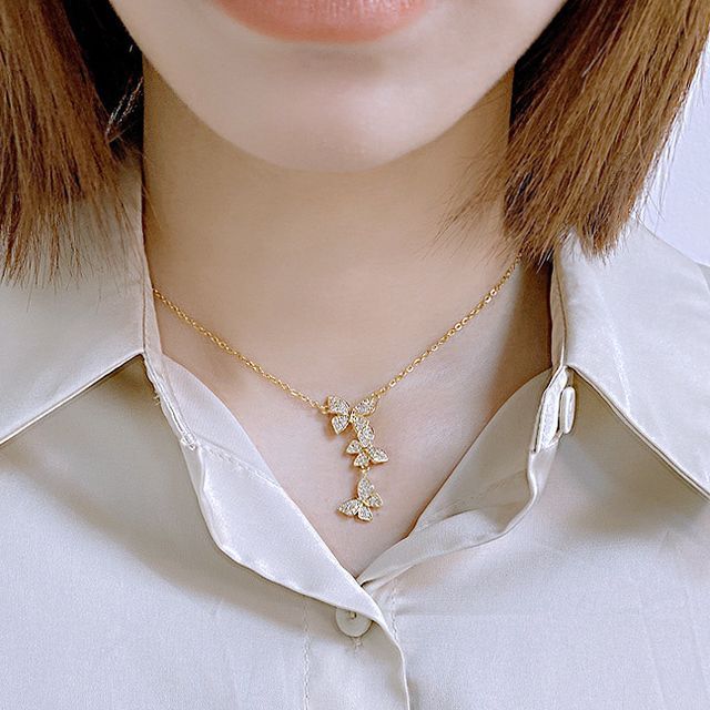 Tenri - Butterfly Pendant Stainless 