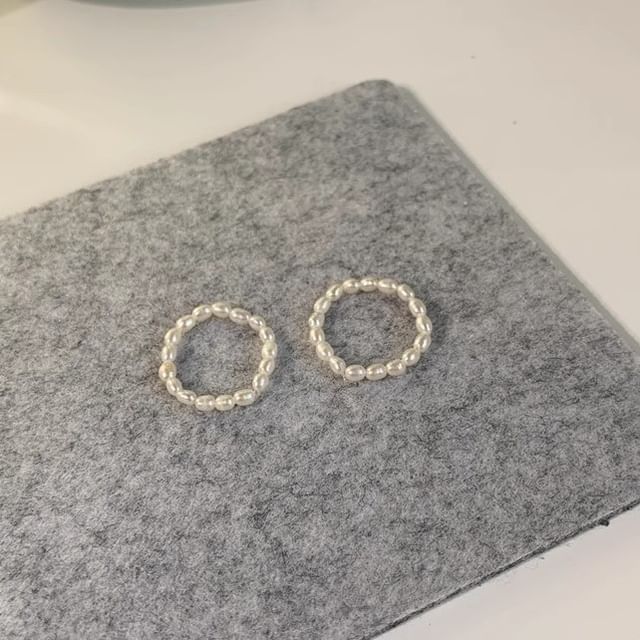 Show Mind-Natural Pearl Beaded Ring