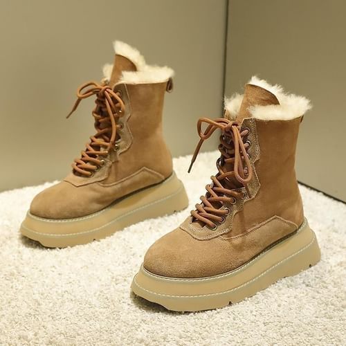 Fleece lined best sale short boots