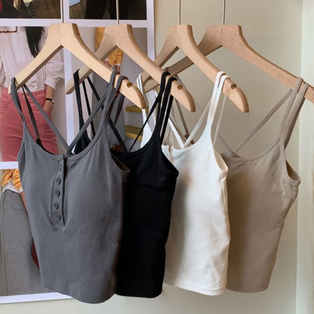 camikiss-Henley Plain Cami Top