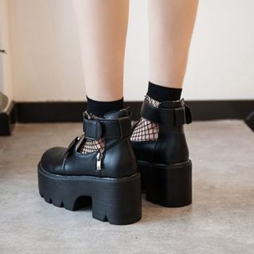 Bolitin - Faux Leather Platform Shoes