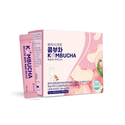 BOTO Beauty Secret Kombucha Peach Ice Tea