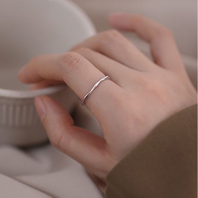 pexrl jewelry-Sterling Silver Open Ring