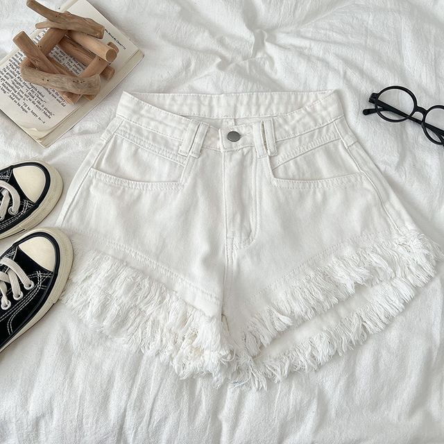 High-Waist Short - White