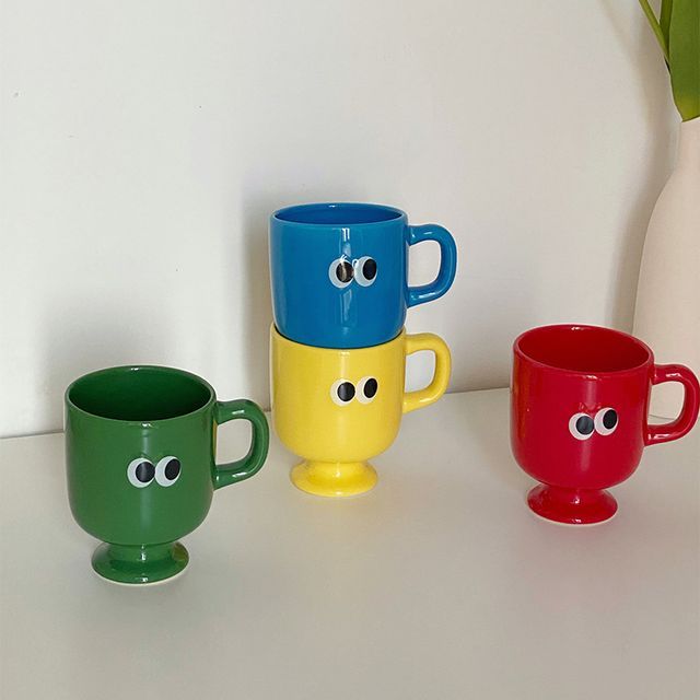 Moonap-Cartoon Eye Ceramic Mug