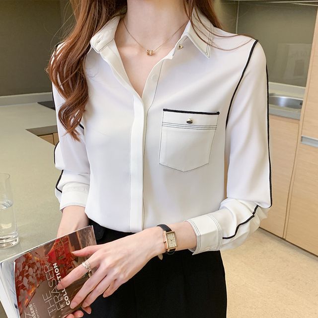 white christmas dresses Junior Womens Black Sheer Chiffon Long Tunic Blouse Dress Shirt main image 1
