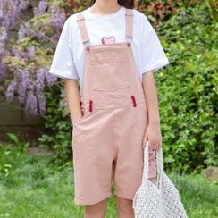 YICON - Letter Embroidered Jumper Shorts YICON - Letter Embroidered Jumper Shorts