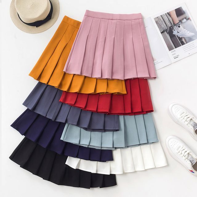 Bloomflo - Inset Shorts Pleated A-Line Skirt | YesStyle