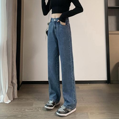 High Waist Wide Leg Jeans (Various Designs)