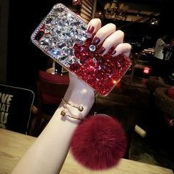 Chian - Embellished Bobble Mobile Case - iPhone X / 8 / 8 Plus / 7 / 7 Plus / 6s / 6s Plus Chian - Embellished Bobble Mobile Case - iPhone X / 8 / 8 Plus / 7 / 7 Plus / 6s / 6s Plus