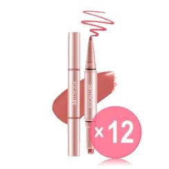 FOCALLURE - 2 in 1 Double-Ended Lip Liner Pencil - 6 Colors (x12) (Bulk Box)