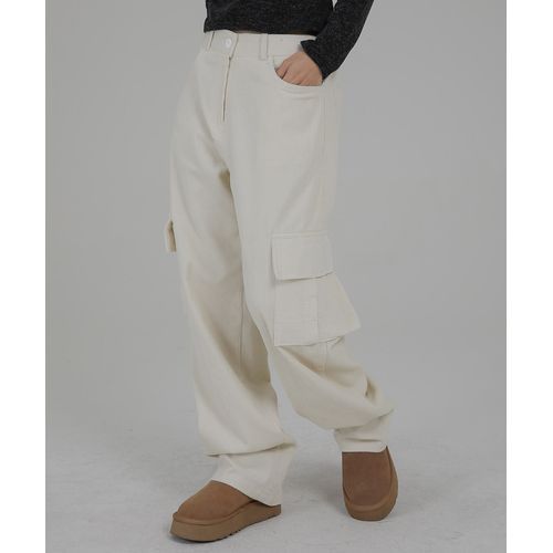 SIMPLY MOOD - Wide Corduroy Cargo Pants