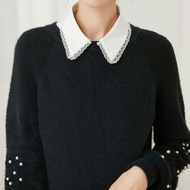 MIOW-Lace Trim Decorative Collar