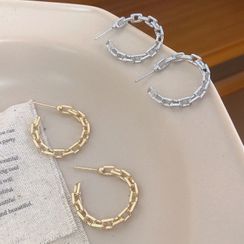 Studio Nana - Chain Open Hoop Earring Studio Nana - Chain Open Hoop Earring