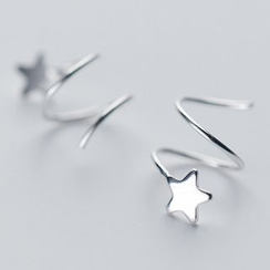 A’ROCH - 925 Sterling Silver Star Swirl Earrings A’ROCH - 925 Sterling Silver Star Swirl Earrings