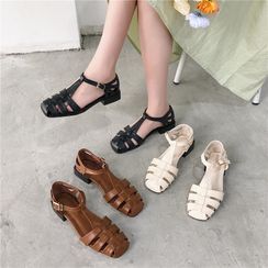 Pashel - Buckled Roman Sandals Pashel - Buckled Roman Sandals