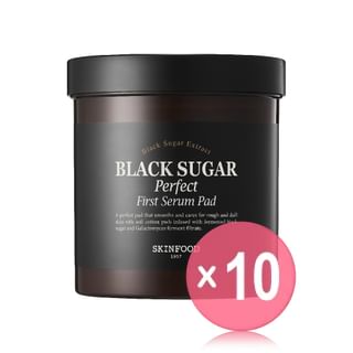 SKINFOOD - Black Sugar Perfect First Serum Pad (x10) (Bulk Box)