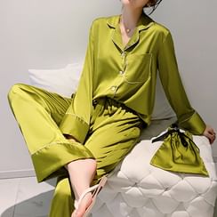 Almilo - Pajama Set: Long-Sleeve Top + Pants Almilo - Pajama Set: Long-Sleeve Top + Pants