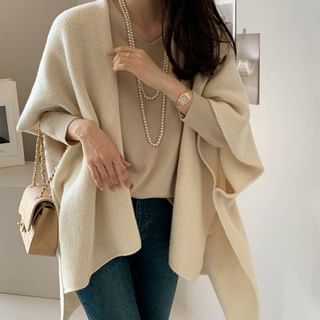Lewwe Plain Knit Cape Sale