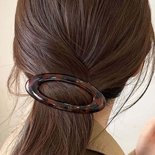 Kiren-Leopard Print Resin Hair Clip
