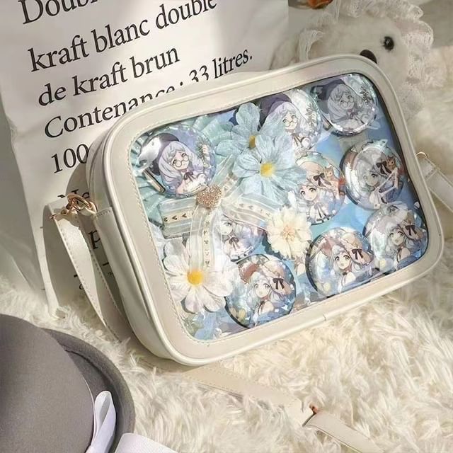 On My Mind-PVC Panel Crossbody Bag