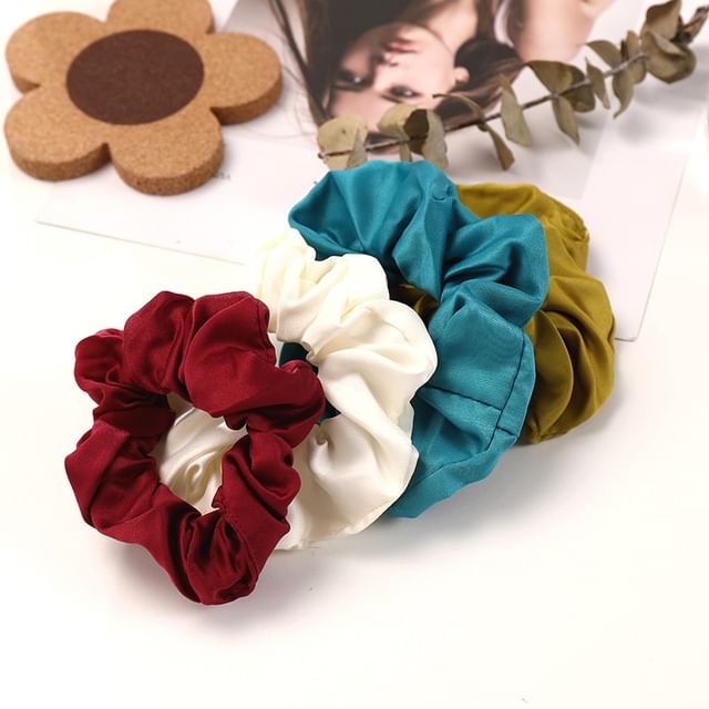 Chimerro-Plain Fabric Scrunchie