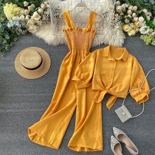 cardigan jumpsuit set