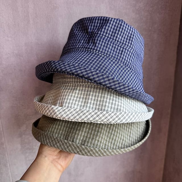 TAAK-Plaid Bucket Hat