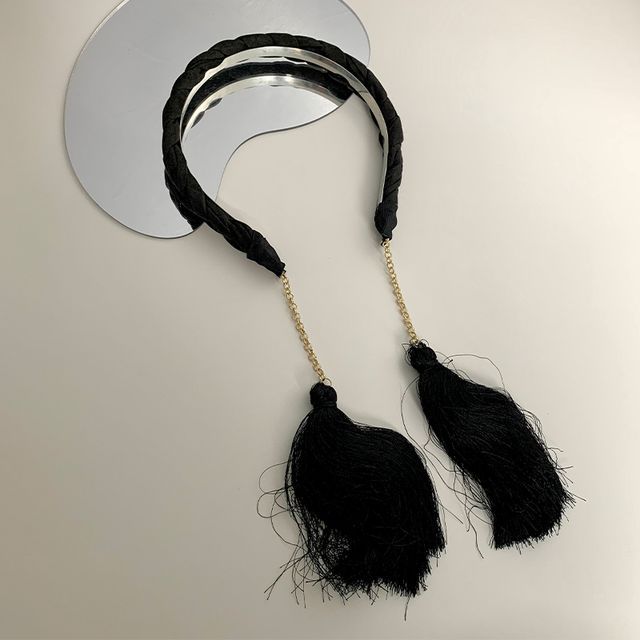 Jael-Tasseled Woven Headband