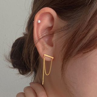 Chimerro-Chained Alloy Earring