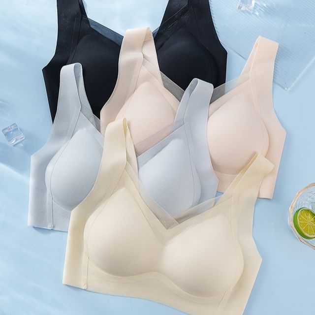 HYG Lingerie-Plain Seamless Push Up Bra