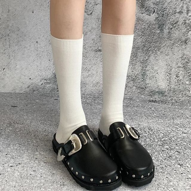 Desperim-Ribbed Socks