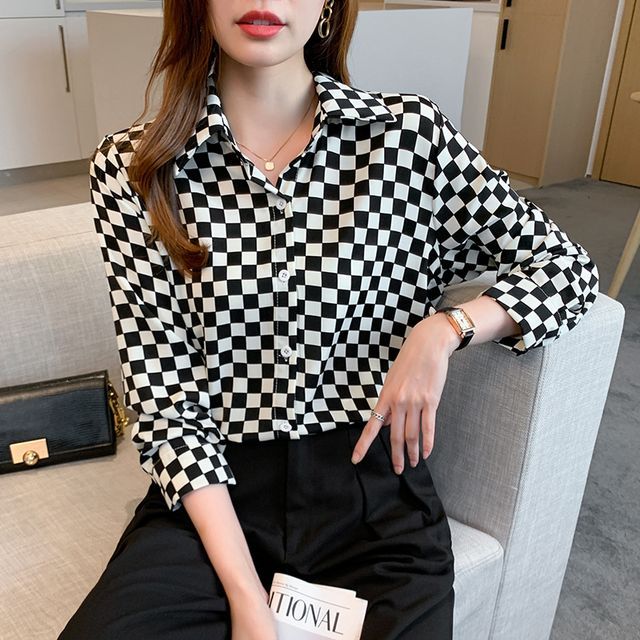 Dragan Pulse-Long-Sleeve Checkered Shirt