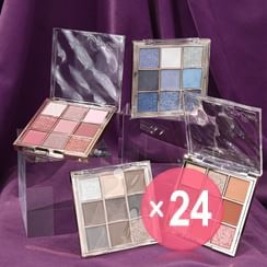 Gege Bear - Light Phantom 9 Colors Eyeshadow Palette - 4 Types (x24) (Bulk Box)