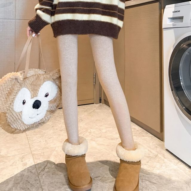 Sienne-Mid Rise Plain Leggings