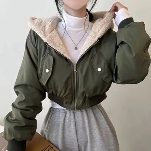 Hooded Crop Jacket