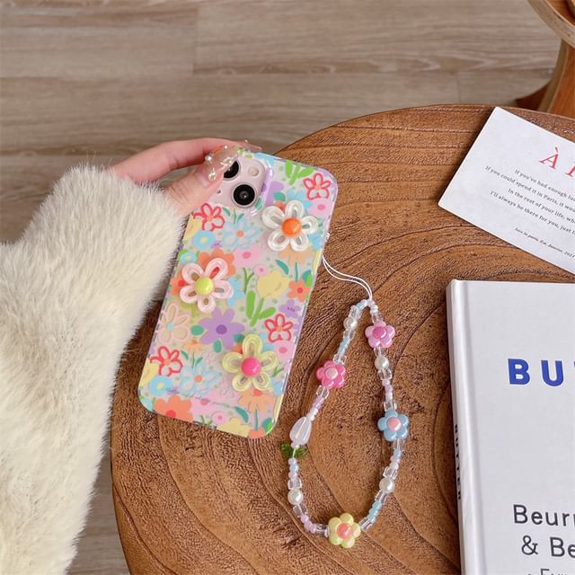 Floral Phone Case / Deco / Strap / Set - iPhone 15 Pro Max / 15 Pro / 15 Plus / 15 / 14 Pro Max / 14 Pro / 14 Plus / 14 / 13 Pro Max / 13 Pro / 13 / ... Floral Phone Case / Deco / Strap / Set - iPhone 15 Pro Max / 15 Pro / 15 Plus / 15 / 14 Pro Max / 14 Pro / 14 Plus / 14 / 13 Pro Max / 13 Pro / 13 / ...