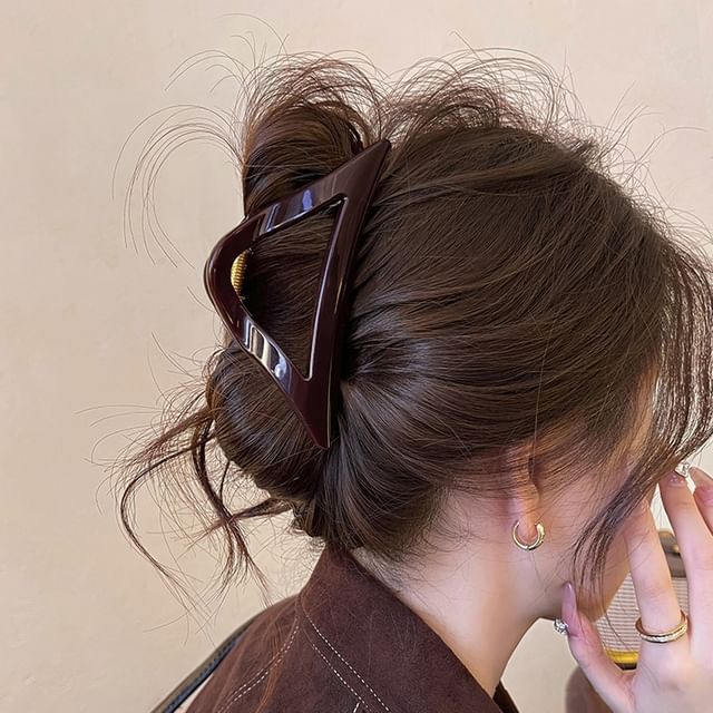 enthice-Triangle Acrylic Hair Claw Clip