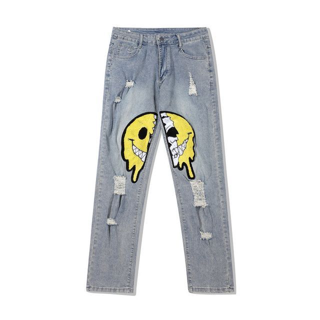 Oppa homme - Distressed Graphic Print 